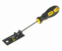 Отвертка шлицевая SL6.5х125мм Ø6мм магнитная с противоскользящей ручкой (с держателем ) ER-7DA-10H Э